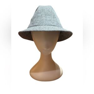 Vintage Burberrys Wool Fedora Hat | Pre-1999 | Made in Italy | Classic Tweed